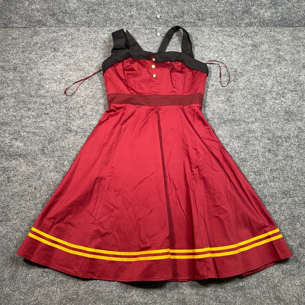 Disney Parks Tower of Terror Bellhop Dress Burgundy HTH The Dress Shop Large